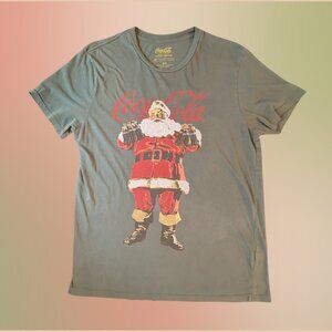 2 for $20 Vintage Style Coca-Cola x Lucky Brand Santa Tee (Men’s M)